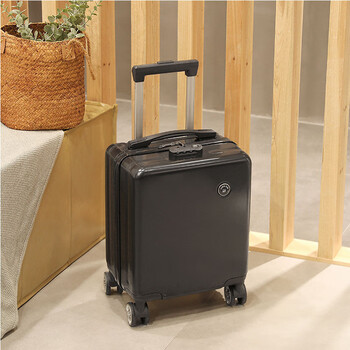 Sukes 16-inch boarding case trolley case for students, men and women, universal wheels, good-looking women, lightweight and cute suitcase, advanced anti-black zipper, 16-inch, two-section trolley