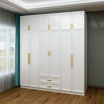 Jieyunmao aluminum alloy wardrobe home whole house customization all-aluminum wardrobe cabinets overall assembly all-aluminum furniture home customization customized according to projected area/square 6 doors or more