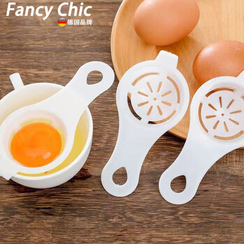 Fancychic german 304 stainless steel household egg beater semi-automatic manual kitchen cream whipper egg mixer 0-inch egg beater (bold handle) only separator/