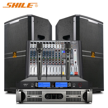 Shile conference room audio package combination 12-inch stage performance speaker professional event mixer amplifier microphone equipment s62+bm12+tianqin no. 10+sh28