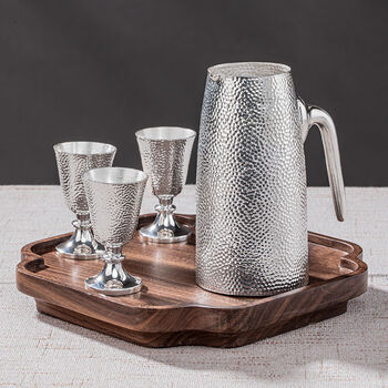Qixuan silver wine pot 999 sterling silver set two liang white wine dispenser one pot one cup silver wine glass gift wine glass 36 grams