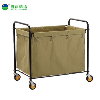 Guangdong baiyun cleaning af08156/af08157/af08158 linen truck guest room linen truck bedding and sheet storage cleaning truck collection truck af08156 square linen truck (250l)