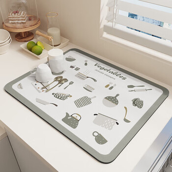 Jingxun countertop drain pad insulation pad absorbent pad desktop tableware coaster tea table bar mat 30*40cm