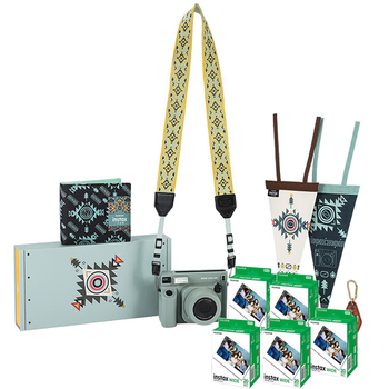 Imaging fuji instant instax wide400 camera 5-inch photo paper wide wide field of view one-time imaging camera wide400 standard + 100 pieces of white edge photo paper