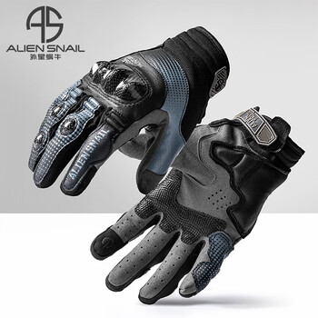 Alien snail t3 gloves carbon fiber anti-fall men's and women's four seasons breathable motorcycle racing and motorcycle riding equipment