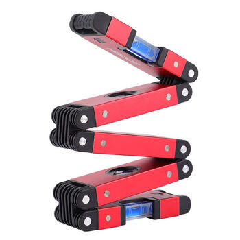 Folding level telescopic level portable precise measurement slope ruler high precision with strong magnetic level 50% off - folding level