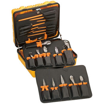 Klein tools 22-piece professional insulated electrician's tool set three-layer lock box to prevent electric shock