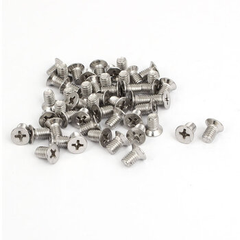 Uxcellm5 x 8 mm locking monitor head electric driver screw bolt 50 pcs