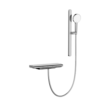 Faensa f9e8918cp wall-mounted two-function 420mm storage stepless lift shower piano key shower head chrome-plated