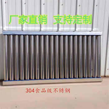 Qinkai household stainless steel radiator stainless steel radiator central heating wall-mounted white steel radiator center distance 6 columns width about 37 cm 600mm