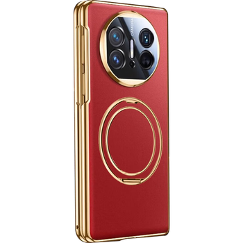 95% new xuan card rotating stand丨technological genuine leather suitable for huawei matex6 mobile phone case mate