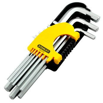 Stanley (stanley) hexagonal wrench, flat head, hexagonal key, 9-piece household universal tool set stmt92619-8-23