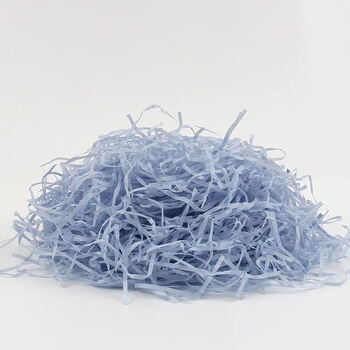 Raffia filling gift box paper batting raffia gift box shredded paper silk gift decoration gift box gift box packaging sky blue