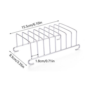 Fancychic stainless steel air fryer accessories oven toast rack bread rack baking grill with clamp toaster accessories 1 air fryer toast rack
