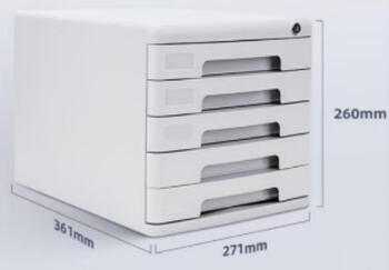 Effective tools five-layer lockable file cabinet 9778