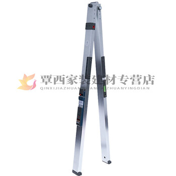 Pupan 2-meter ruler two-meter project vertical flatness detection ruler folding horizontal ruler house inspection tool set empty drum hammer 2-meter ruler south