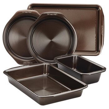 Circulon non-stick baking pan set-5 pieces chocolate brown