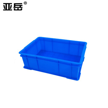 Yayue plastic turnover box thickened logistics box industrial storage and sorting box transfer plastic basket rectangular material box outer diameter 350*240*110mm blue