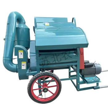 Wen yijia multi-functional rape thresher rice wheat soybean sorghum soybean thresher household small agricultural thresher upgraded multi-function (thresher + ground wheel)_3
