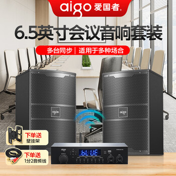 Patriot without wiring, one-to-two 6.5-inch wireless wall-mounted conference room bluetooth professional speaker dance room conference audio home indoor set gym classroom stage