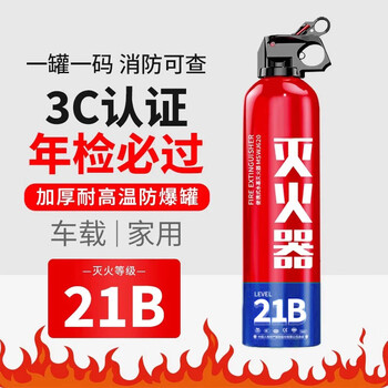 Car owner's diary car fire extinguisher water-based model private car portable 3c national fire certification equipment 620ml water-based 1 bottle