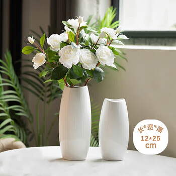 Fan yejia ceramic vase, high-end, large-sized home living room and restaurant flowers, hydroponic flower arrangement ornaments, light luxury and simple decorations