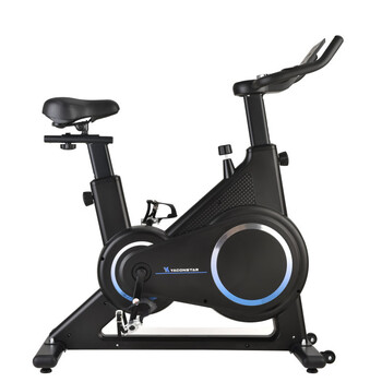 Intelligent electromagnetic control silent all-inclusive rechargeable fitness equipment shuttle ten-speed resistance adjustment spinning bicycle black electromagnetic control