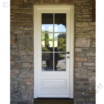 Xmsj american and french long composite paint craft glass with buckle line white modern minimalist bathroom wooden door bathroom wood bathroom wooden door