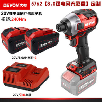 Dayou rechargeable impact screwdriver 5762 high torque rechargeable lithium electric wrench screwdriver 5762 8.0ah dual electric flash charge