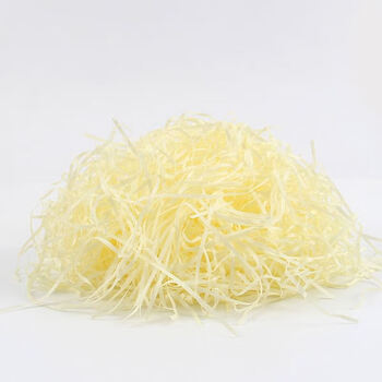 Raffia filler gift box paper wadding raffia gift box shredded paper silk gift decoration gift box gift box packaging light yellow
