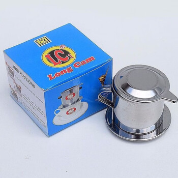 Chaosihui drip coffee pot filter hand-brewed stainless steel drip coffee powder filter cup filter leaking pot drip pot color shipped randomly 1 piece