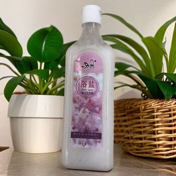 Lizhou 650g scrub bath salt bath cologne whole body milk salt bath rose bottle sn249 rose two bottles