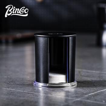 Bincoo italian coffee filter paper storage box dust-proof filter paper box coffee machine handle round powder bowl filter paper universal