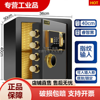 Watch safe 60cm 70cm 0cm high bedside in-wall wardrobe safe office fingerprint small 40cm smart black touch screen fingerprint + remote password