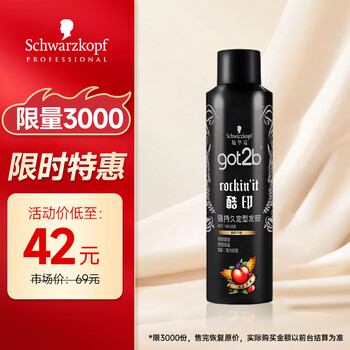 Schwarzkopf got2b cool print strong lasting hairspray 250ml (styling spray, strong styling) (new and old packaging)