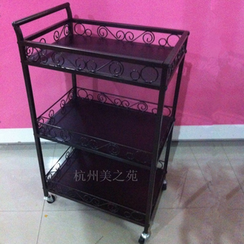Kezitu high-end iron beauty cart cupping cart beauty salon nail salon cart wooden surface/tool cart white. chongqing yunnan guizhou sichuan