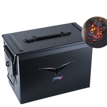 Sailoto fpv lithium battery explosion-proof box storage box flame-retardant and insulated battery placement steel box large flame-retardant paint plus eva version