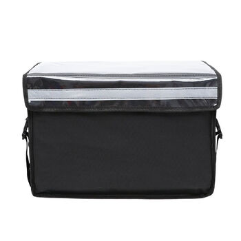 Meituan takeout special box insulated box 30 liter box meal delivery package fast food work box small car box waterproof and thickened 30 liter black inner bracket + portable + pad + shoulder strap + car rack