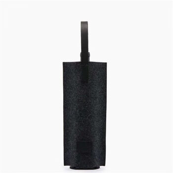 Red wine handbag felt wine handbag beverage handbag brandy wine gift bag custom logo black