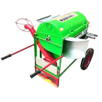Wen yijia customized full-feed rice thresher automatic bagging and threshing machine household small rice threshing machine with fan threshing dry full-feed automatic bagging and threshing machine + wheel none