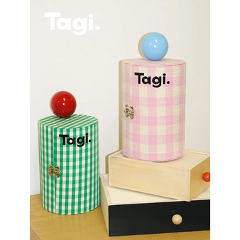 Tagi. smart signal rotating jewelry box desktop storage box portable jewelry box new year gift-sea salt berry