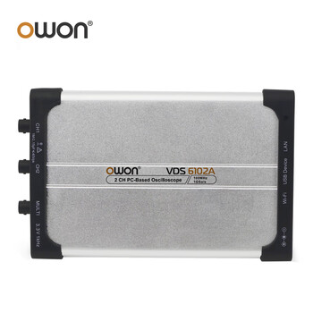 Owon lilip virtual oscilloscope vds6102a dual-channel 14-bit high-precision 100m virtual pc digital oscilloscope convenient standard signal source secondary development