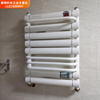 Qinkai home radiator copper-aluminum composite water heating radiator towel rack small basket bathroom wall-mounted bathroom floor heating copper and aluminum style 400*600