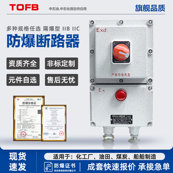 Explosion-proof circuit breaker 10a16a20a32a40a63a100a explosion-proof distribution box 2p3p explosion-proof switch box bdz52 20a3p (380v)