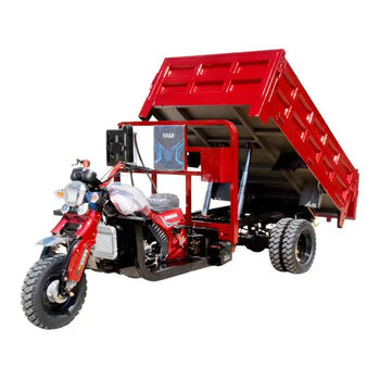 Huili's three-wheel gasoline motorcycle five-wheel dump truck zongshen power fuel vehicle five-wheel self-unloading heavy king agricultural three-wheel five-wheel 175 water-cooled 1.42.2 double top dump truck