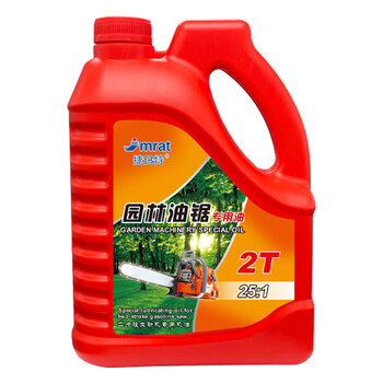 Five kilograms of two-stroke engine oil 25 1 gasoline saw oil lawnmower garden machinery 2t special oil for wood cutting 5 kilograms of 2t engine oil - 1 barrel 25 to 1 fuel pipe tool
