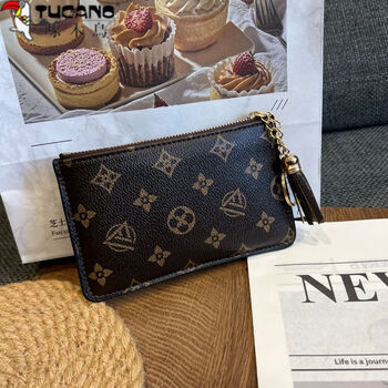 Woodpecker (tucano) 2025 new women's coin purse korean version multi-card slot medium and long clutch bag old pattern large capacity zipper card holder new pattern small size.