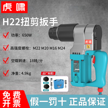 Huxiao electric torsion shear wrench torsion shear type high-strength bolt sleeve steel structure bridge power steel petrochemical railway field h22 (comes with 20 and 22 sleeves)
