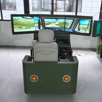 Static single seat car driving simulator