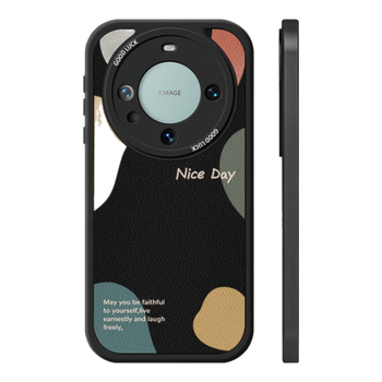 99% new maibei whale is suitable for huawei mate60 mobile phone case huawei mate60 protective cover lens all-inclusive anti-fall soft shell creative lambskin simple men and women nice day black